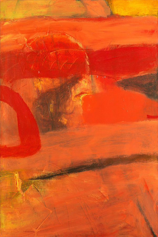 Albert Irvin OBE RA, Echoing Red, c. 1965