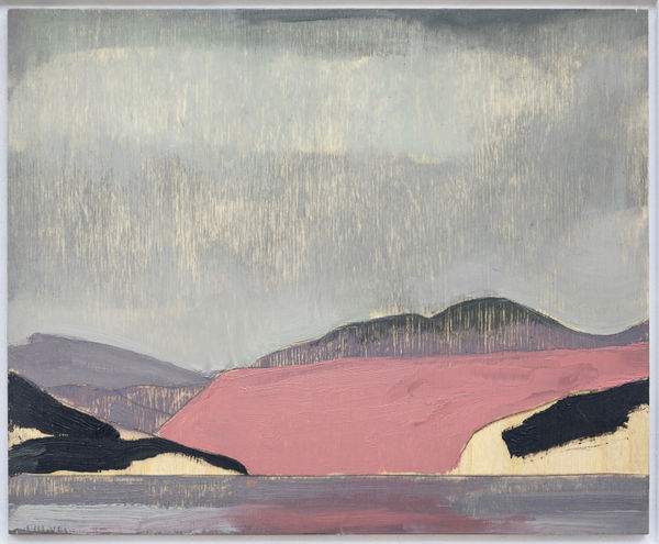 Herald Nix Untitled Shuswap Lake, B.C. October #49, 2025 Oil on birch panel 8 1/2 x 10 1/2 inches 21.6 x 26.7 cm. 14 1/2 x 16 1/2 inches (framed) 36.8 x 41.9 cm.