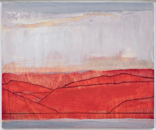 Herald Nix Untitled Shuswap Lake, B.C. January #37, 2024 Oil on birch panel 8 1/2 x 10 1/2 inches 21.6 x 26.7 cm. 14 1/2 x 16 1/2 inches (framed) 36.8 x 41.9 cm.