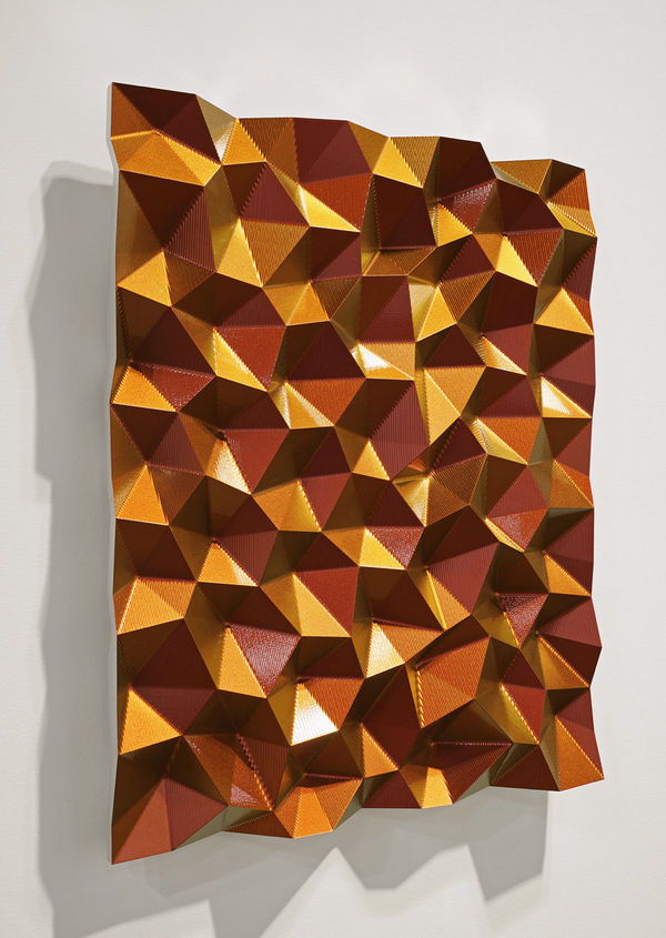 Christian Eckart, HEXAGONAL PERTURBATION- RED/ORANGE, 2011