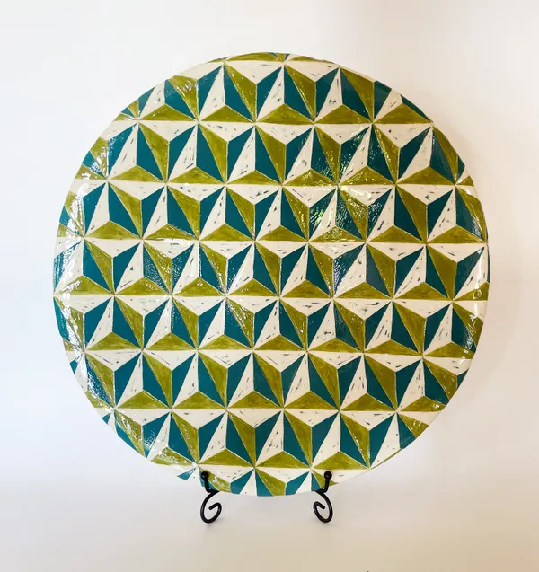 Starry Eyed platter (green)