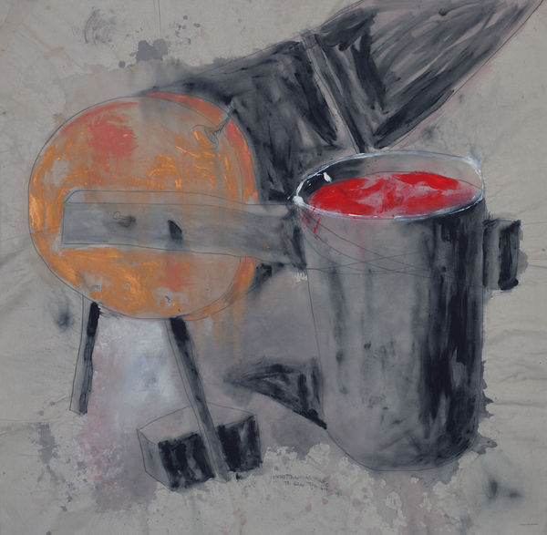 Diango Hernández The Fanatics, 2005 acrylic and pencil on canvas 200 x 200 cm 78 3/4 x 78 3/4 in