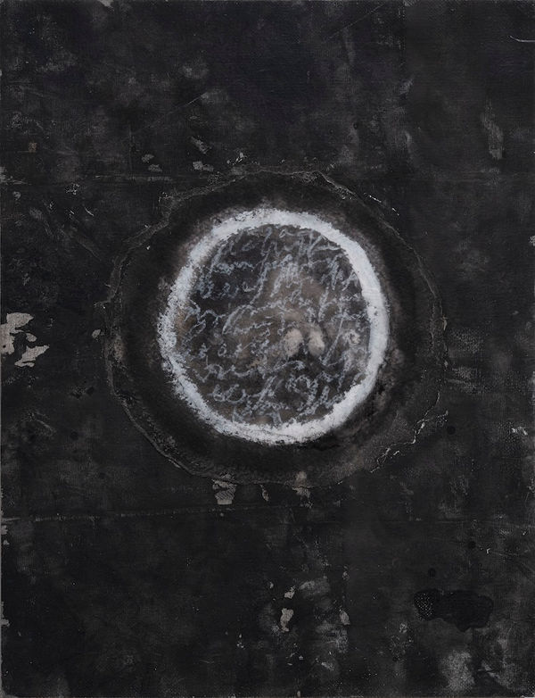 Jean Marie Barotte Noche oscura, 2002 Mixed technique with lamp black on canvas board 35 x 27 cm 13 3/4 x 10 5/8 in