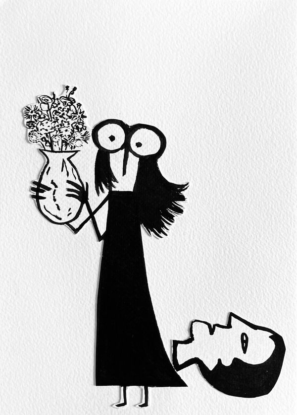 Fausto Gilberti, Un vaso di fiori al posto del testone?, 2025