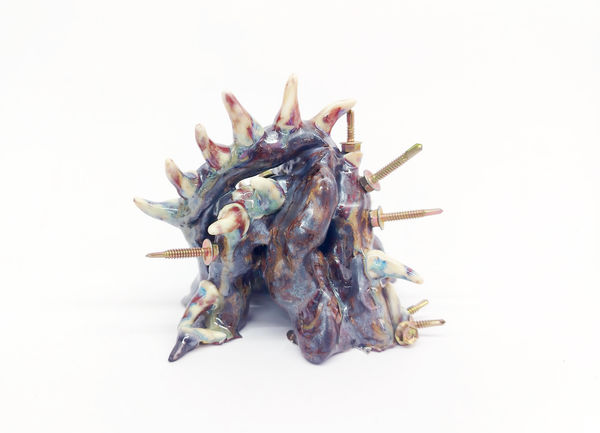 Clarissa Falco Digimon 4, 2024 Porcelain 15 x 15 x 15 cm 5 7/8 x 5 7/8 x 5 7/8 in