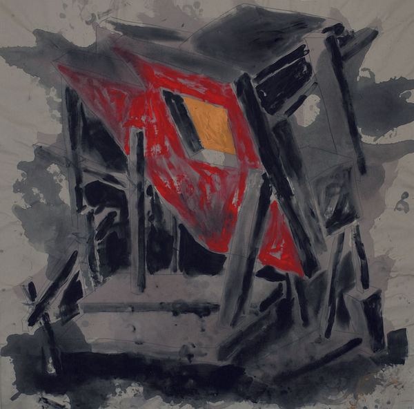 Diango Hernández The Underdevelopment, 2005 acrylic and pencil on canvas 200 x 200 cm