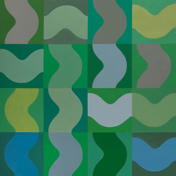 Diango Hernández Cantos de Sirenas 015b, 2023 Oil on canvas 200 x 200 cm 78 3/4 x 78 3/4 in