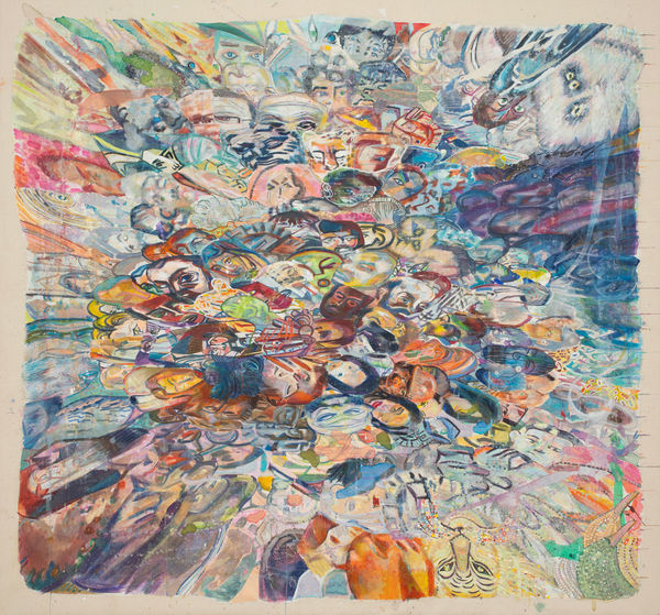 Franklin Evans allofusandgreen, 2024 Acrylic on canvas 160 x 170 cm 63 x 66 7/8 in