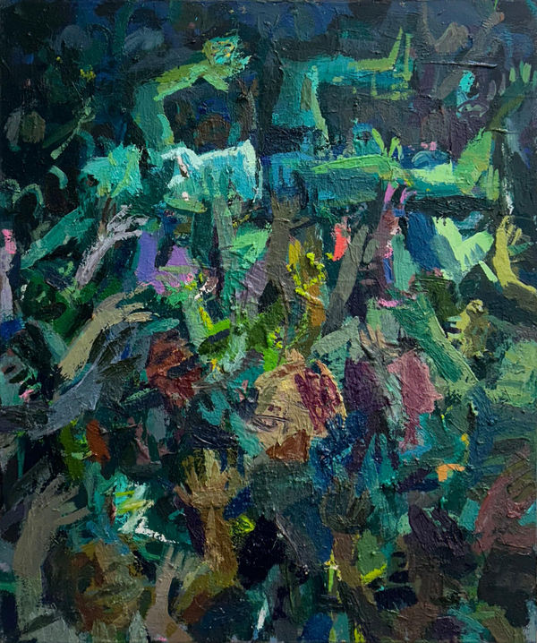 Todd Bienvenu, Green crowd surfer, 2025