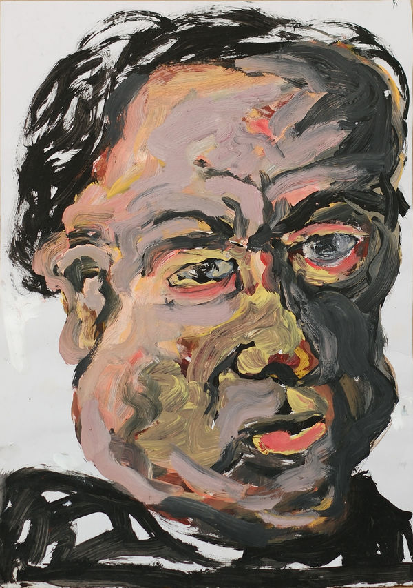 Adriana Cifuentes Philosopher 8, 2018 Oil on paper 49.5 x 34.7 cm 19 1/2 x 13 5/8 in