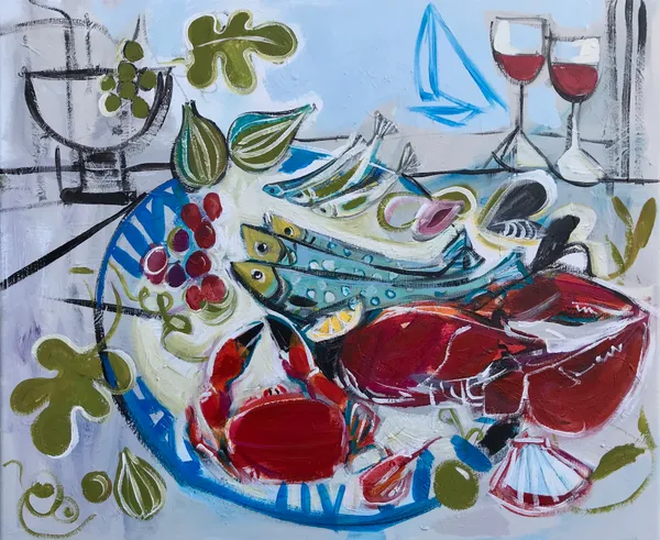 Marissa Weatherhead JUST DELICIOUS Acrylic on Canvas 19 3/4 x 23 5/8 in 50 x 60 cm