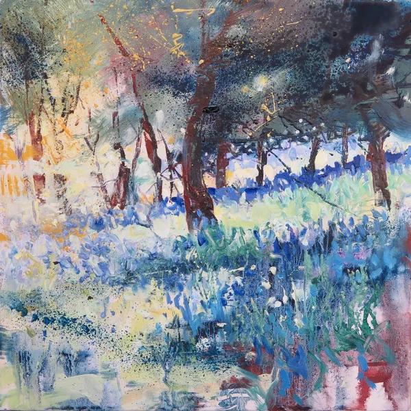 Maureen Davies SPRING LIGHT Oil on canvas 11 3/4 x 11 3/4 in 30 x 30 cm