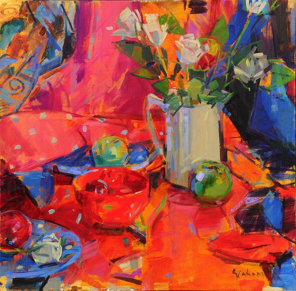 Peter Graham, ROSE BOUQUET WITH APPLES