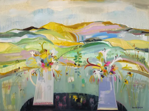 Annabel Fairfax, JUGS AND DISTANT LANDSCAPE