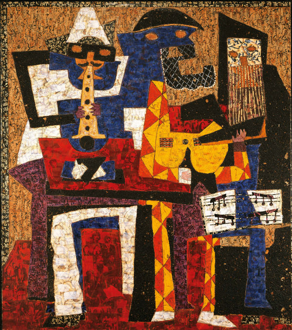 Stronger Than an Army, A Western Ⅱ, 1998 Mixed media on canvas 160 x 140cm The first pair of works in “Dialogue Between the East and West” series