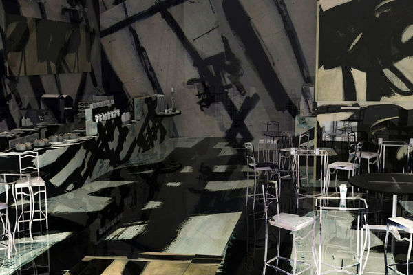 Franz Kline Starbucks, From the series Brand New Paint Job