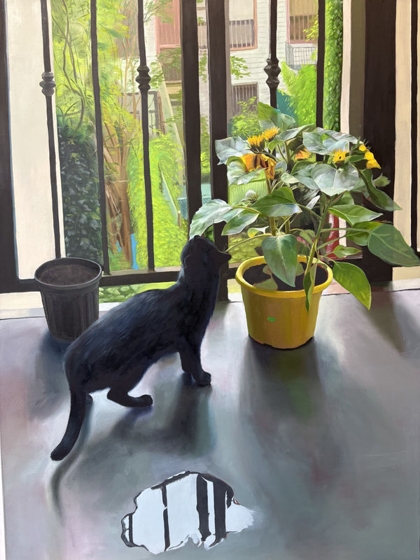 Linus Borgo Elsina After Rain, 2026 Oil on Canvas 40" x 30" (101.5 x 76 cm) High-Resolution Image