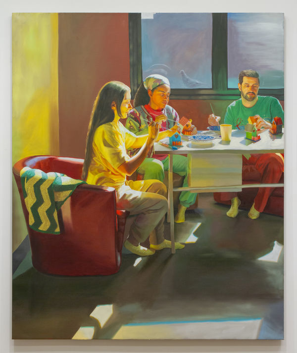 Linus Borgo Backslide, 2025 Oil on Canvas 60" x 49 7/8" (152.5 x 126.5 cm) High-Resolution Image