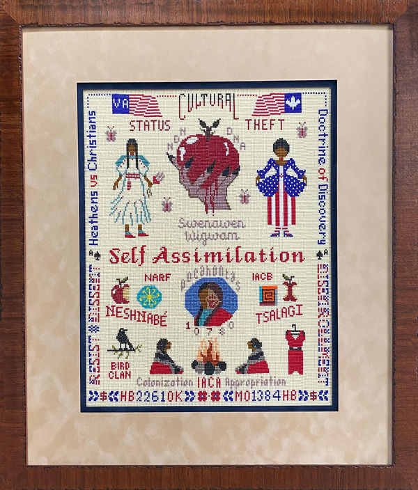 Peggy Fontenot, Self-Assimilation Sampler, 2020