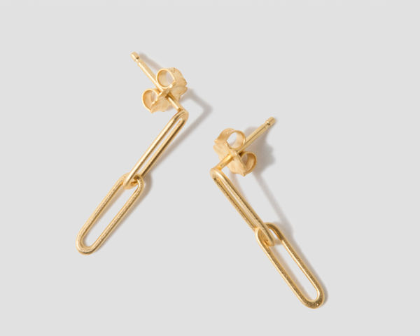 Emily Rogstad, Mini Double-link Stud Earrings, 2025