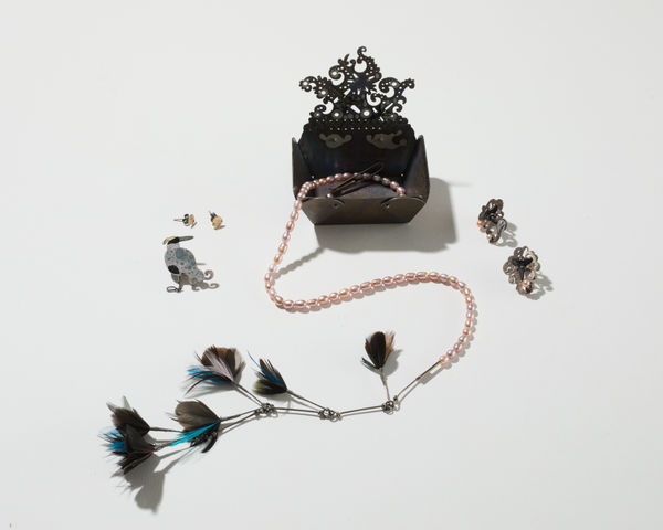 Gabrielle Gould, Osprey Nesting Box II with Necklace, Pin, and Earrings, 2022-2023