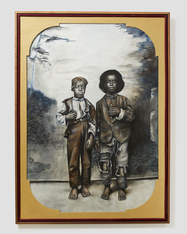 Nikesha Breeze, Two African American Boys Facing Front, 2020