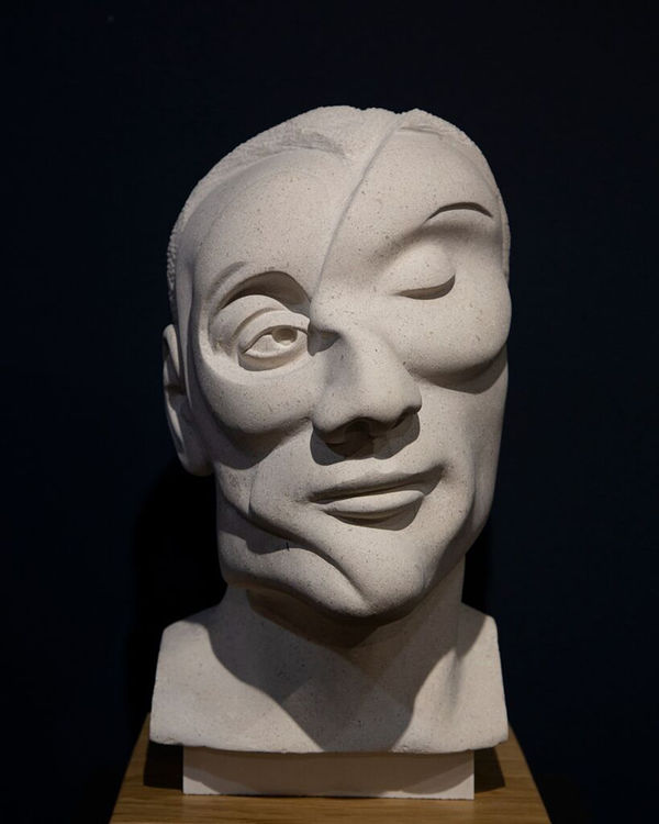 Steve Williams, Three studies for a portrait; after Bacon, 2024