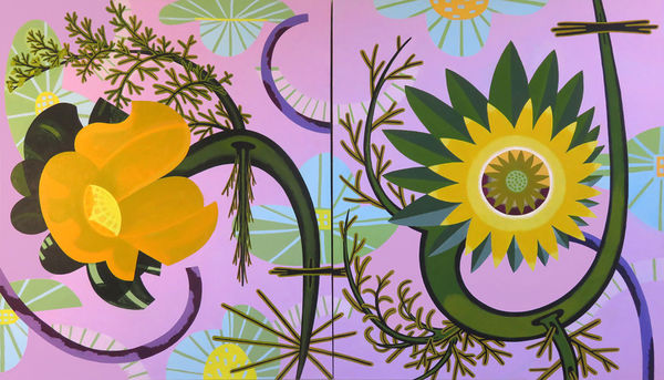 Joy Taylor, Ooops (Diptych), 2022