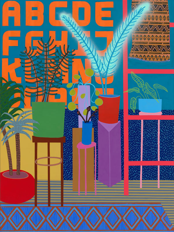 Living Room Corner With Ladder