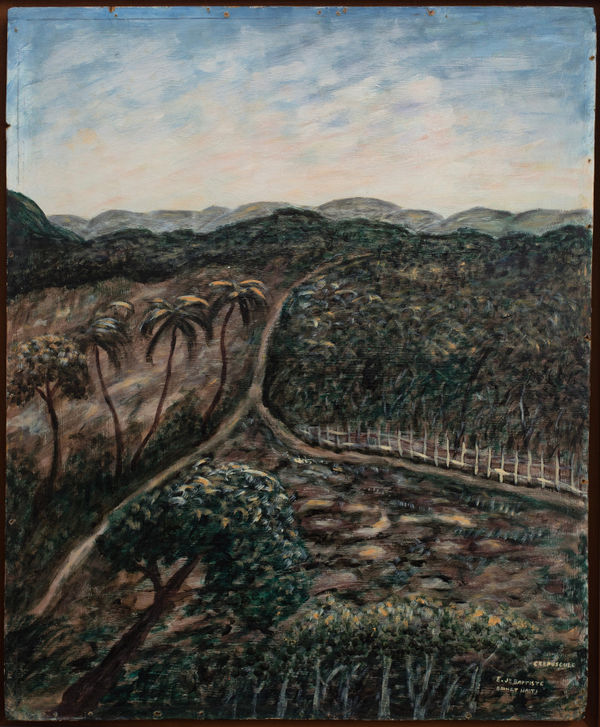 Edger Jean-Baptiste, Crepescule, Bainet Haiti, 1960's
