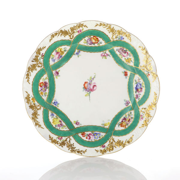 PEORIA RIVERFRONT MUSEUM PURCHASES A SOFT-PASTE SÈVRES PORCELAIN PLATE FROM THE SERVICE GIVEN BY KING LOUIS XV OF FRANCE TO EMPRESS MARIA THERESA OF AUSTRIA