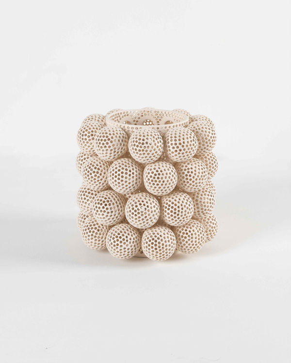 Tony Marsh, Perforated Vessel with Attachments, 2025