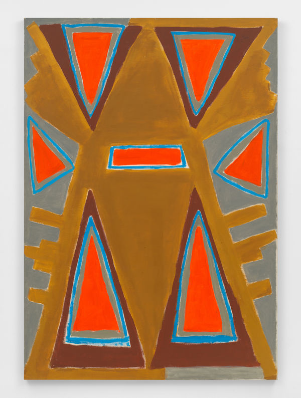 Betty Parsons Teeth of the Temple, c. 1970 Acrylic on canvas 97 x 68 in (246.38 x 172.72 cm) 99 x 70 x 2 1/4 in framed (251.5 x 177.8 x 5.7 cm framed)