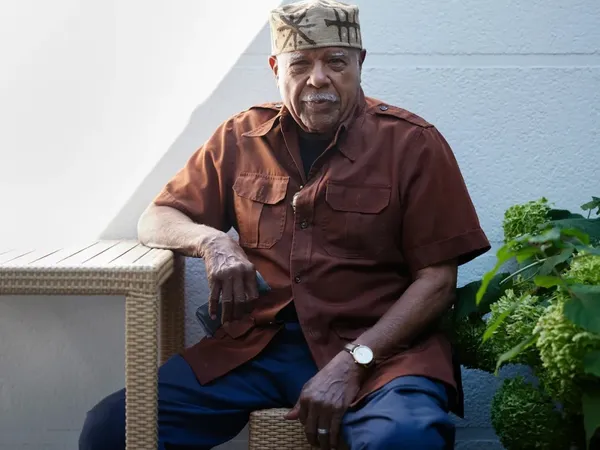 Melvin Edwards, 2023. Photo Albrecht Fuchs/Courtesy Alexander Gray Associates, New York, and Galerie Buchholz, Berlin