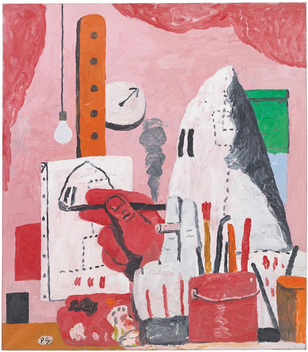 Philip Guston, "The Studio," 1969, oil on canvas, 73 1/4 × 71″. © The Estate of Philip Guston.