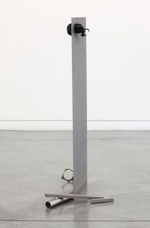 Nate Boyce Suspension Screen (Casper Copper), 2014 Powder coated aluminum, polyjet 3d print, urethane clear coat, epoxy 42 x 26 x 17 in 106.7 x 66 x 43.2 cm