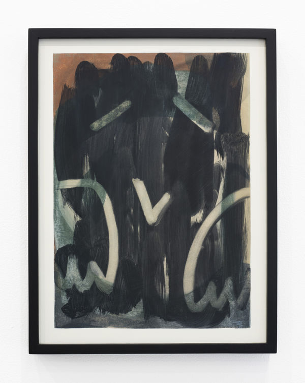 Laeh Glenn ╯v╰ #2, 2015 Oil on panel, wood frame 12 3/4 x 16 1/2 in 32.4 x 41.9 cm