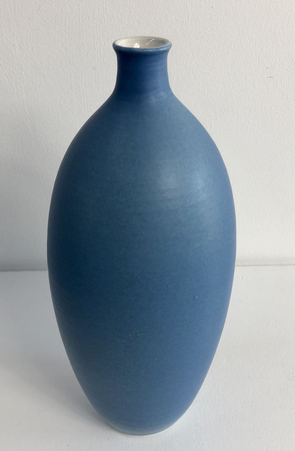 Lucy Burley, Azure Oval Vase