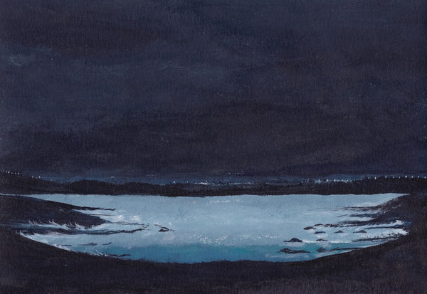 Christopher Gee, Estuary with Distant Lights