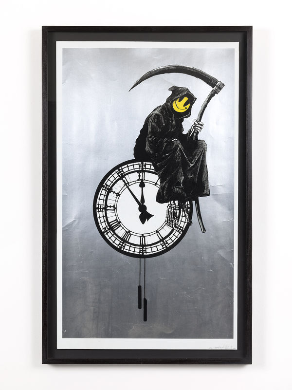 Banksy Foil Grin Reaper print