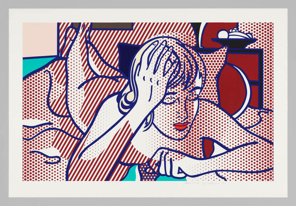 Roy Lichtenstein thinking nude state I