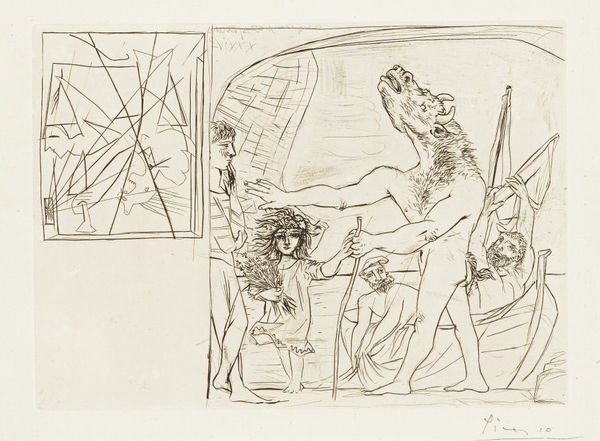 Minotaure Aveugle Guide Par Une Filette I