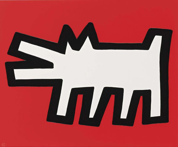 keith haring barking dog icon