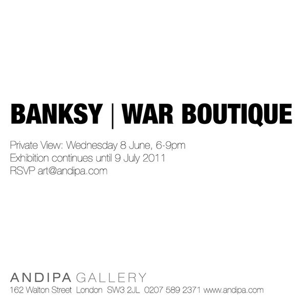 Banksy War Boutique exhibition cover