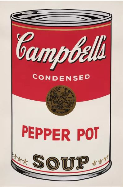 Andy Warhol Campbell's Pepper Por Soup FS ii 51