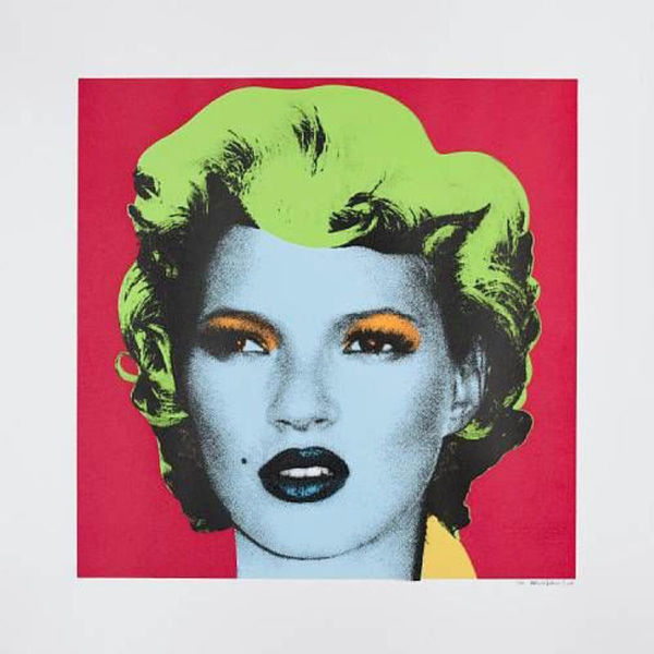 Kate Moss (Red/Lime/Green), 2005 Screen Print 70 x 70 cm Edition of 20 Signed Framed Full Pest Control COA