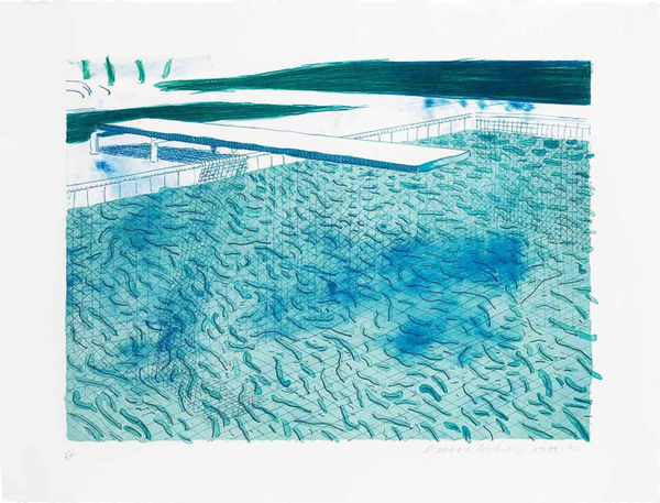 David Hockney Lithograph of Water for sale