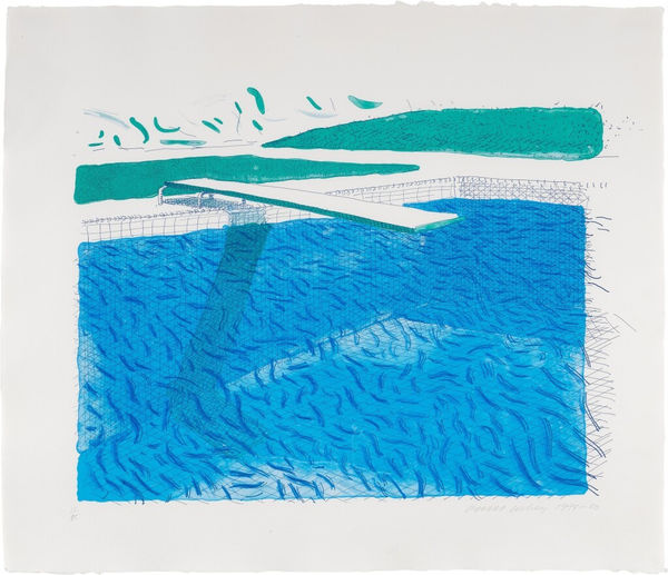 David Hockney Lithograph of Water for sale