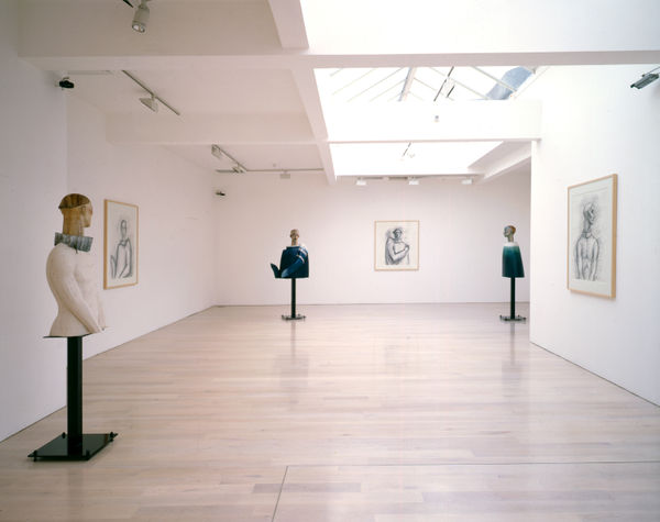 installation view of the Katsura Funakoshi exhibition at Annely Juda Fine Art 1999