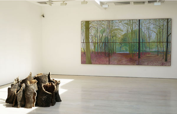 Summer Show @ Annely Juda Fine Art 2014. Roger Ackling, Anthony Caro, Nigel Hall, David Hockney, David Nash and Yuko Shiraishi.